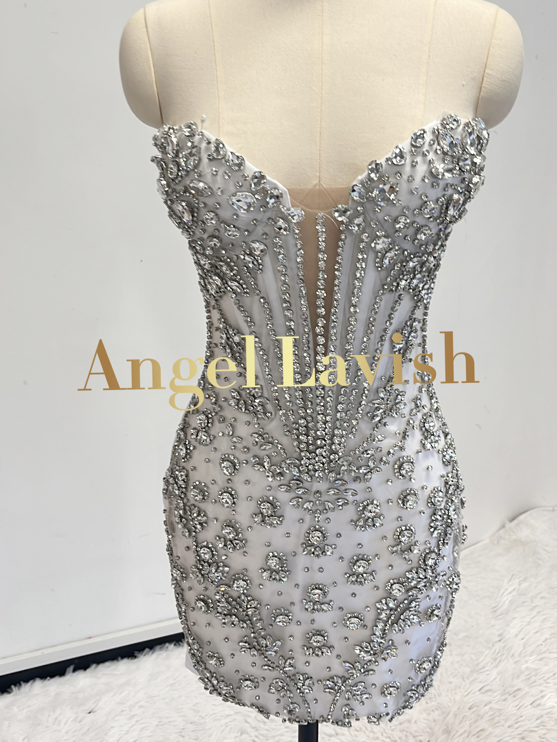 Silver Mini Dress TH25031816