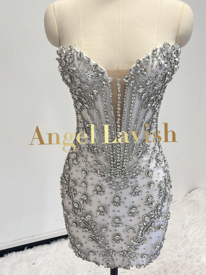 Silver Mini Dress TH25031816