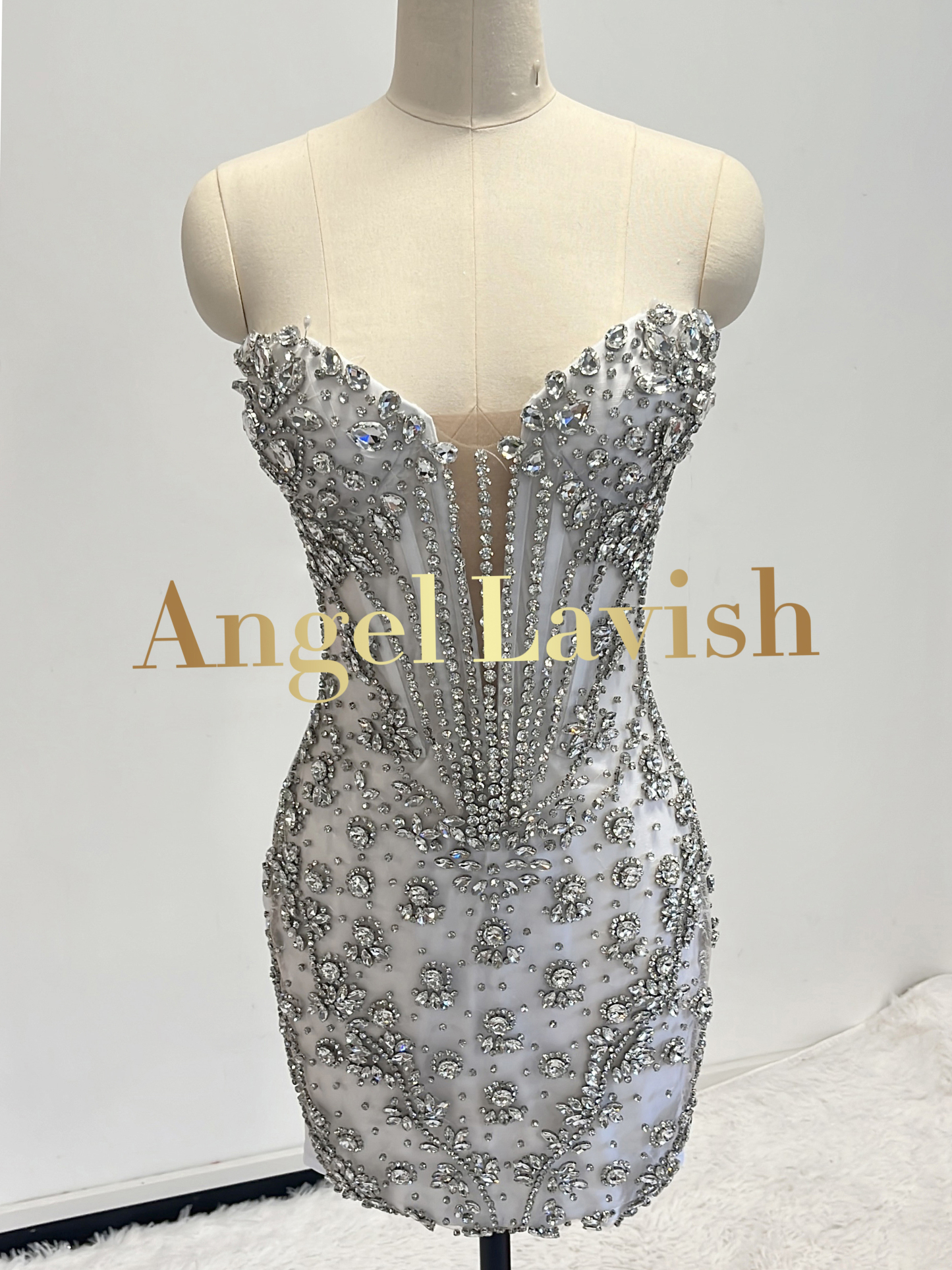 Silver Mini Dress TH25031816