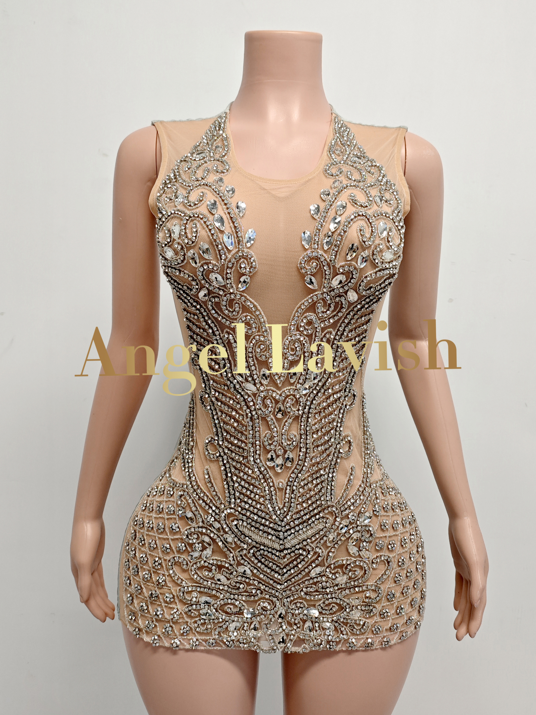 Silver Mini Dress TH25050601