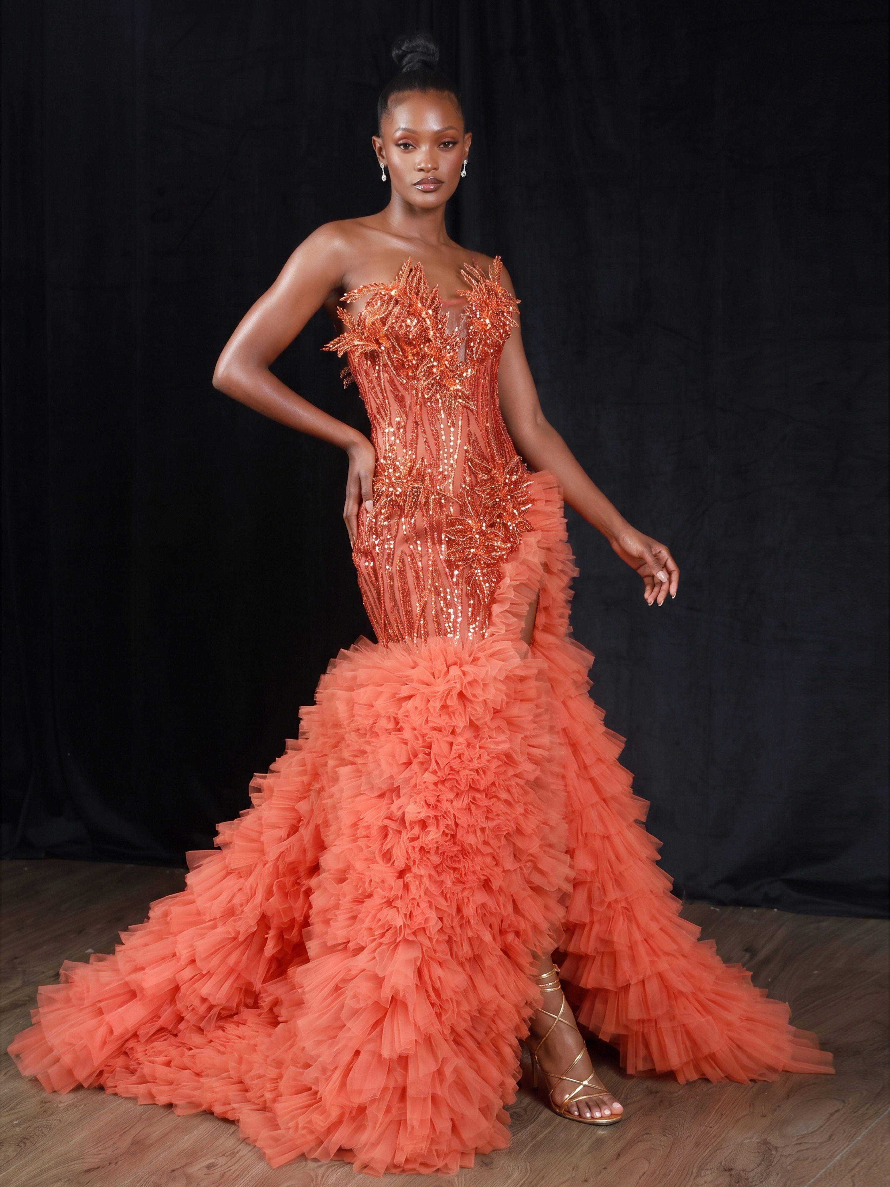 Orange Gowns TH25060999