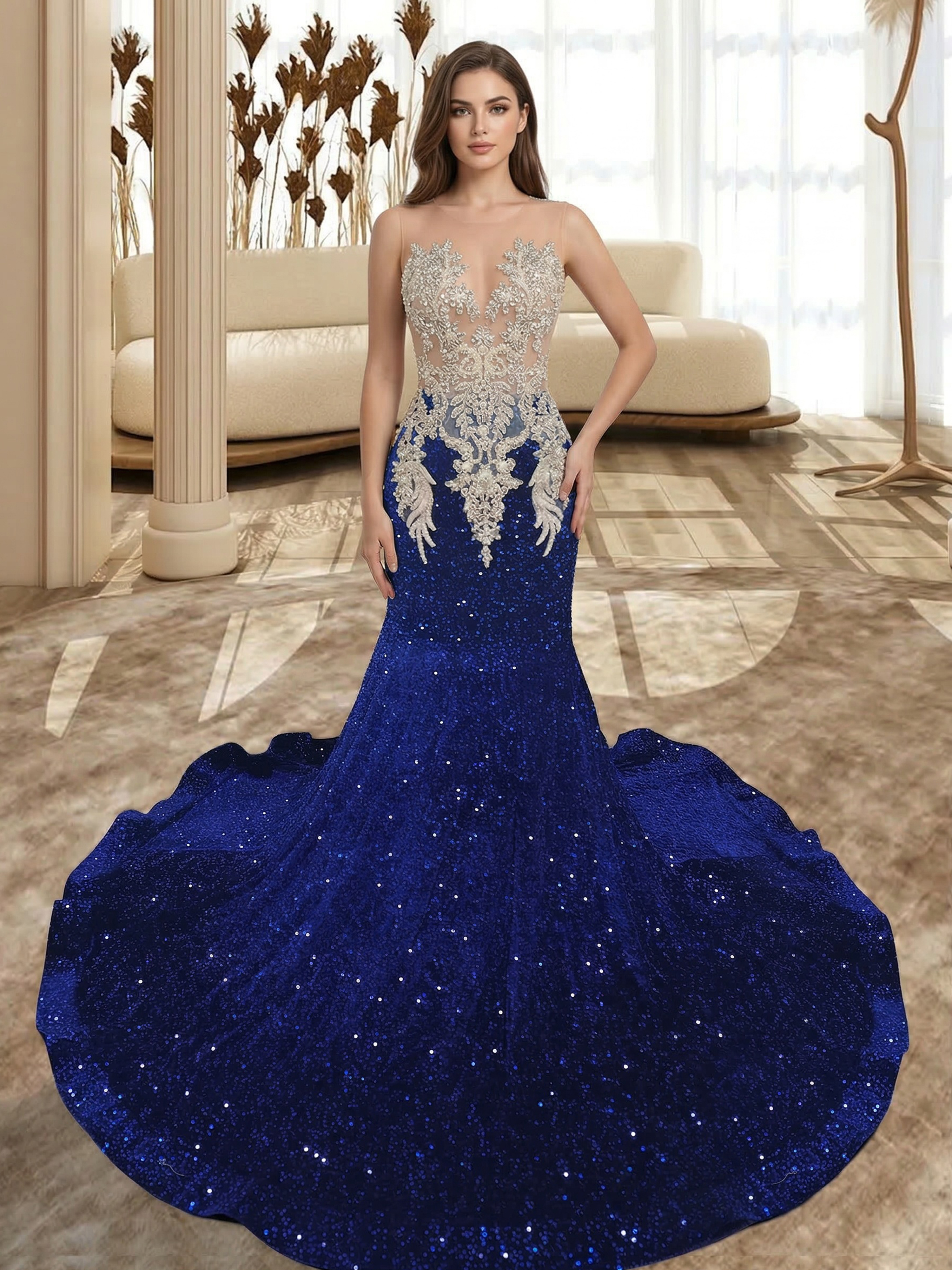 TH26011316 Blue Silver