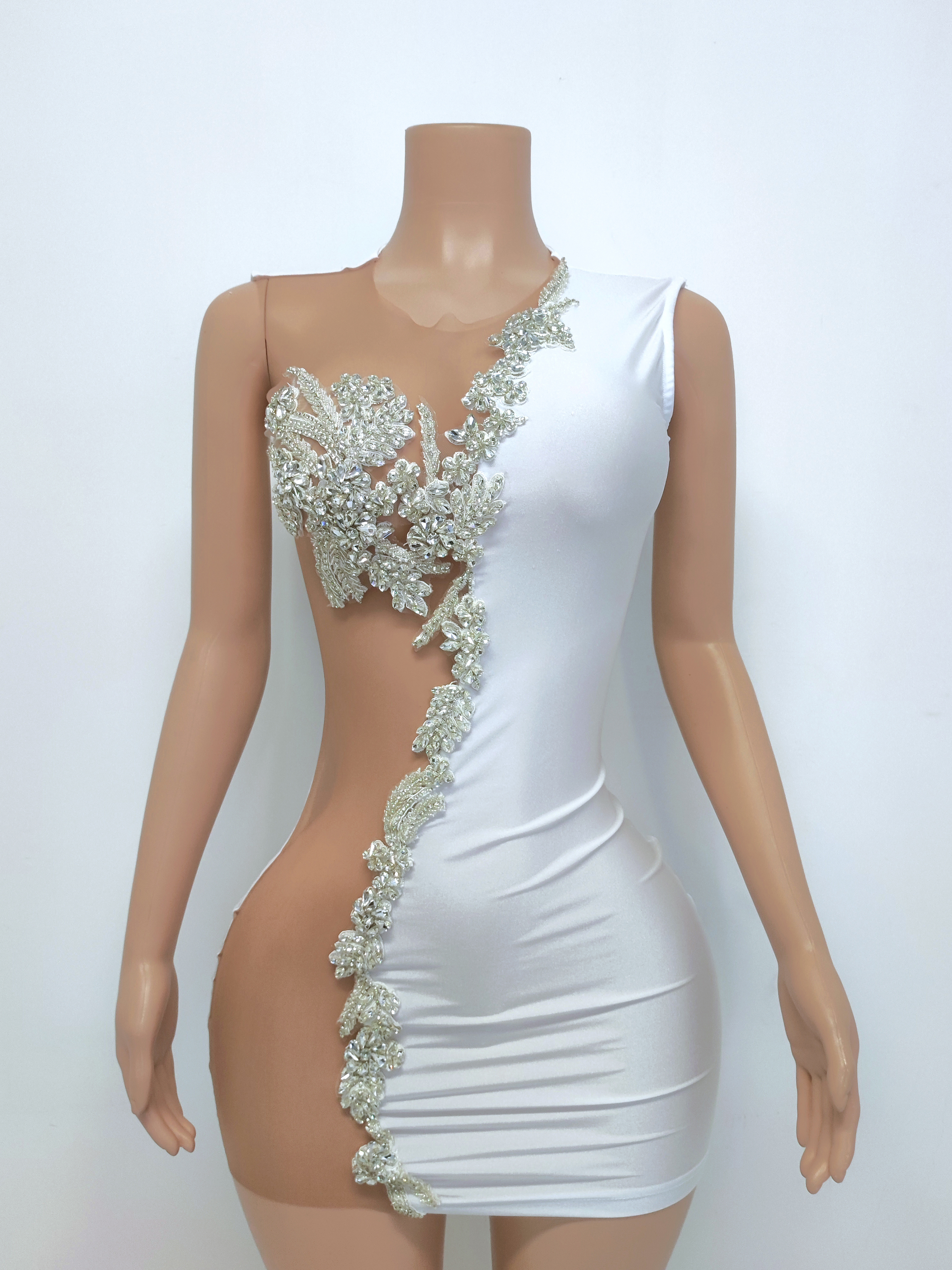 White Mini Dress THG2407086