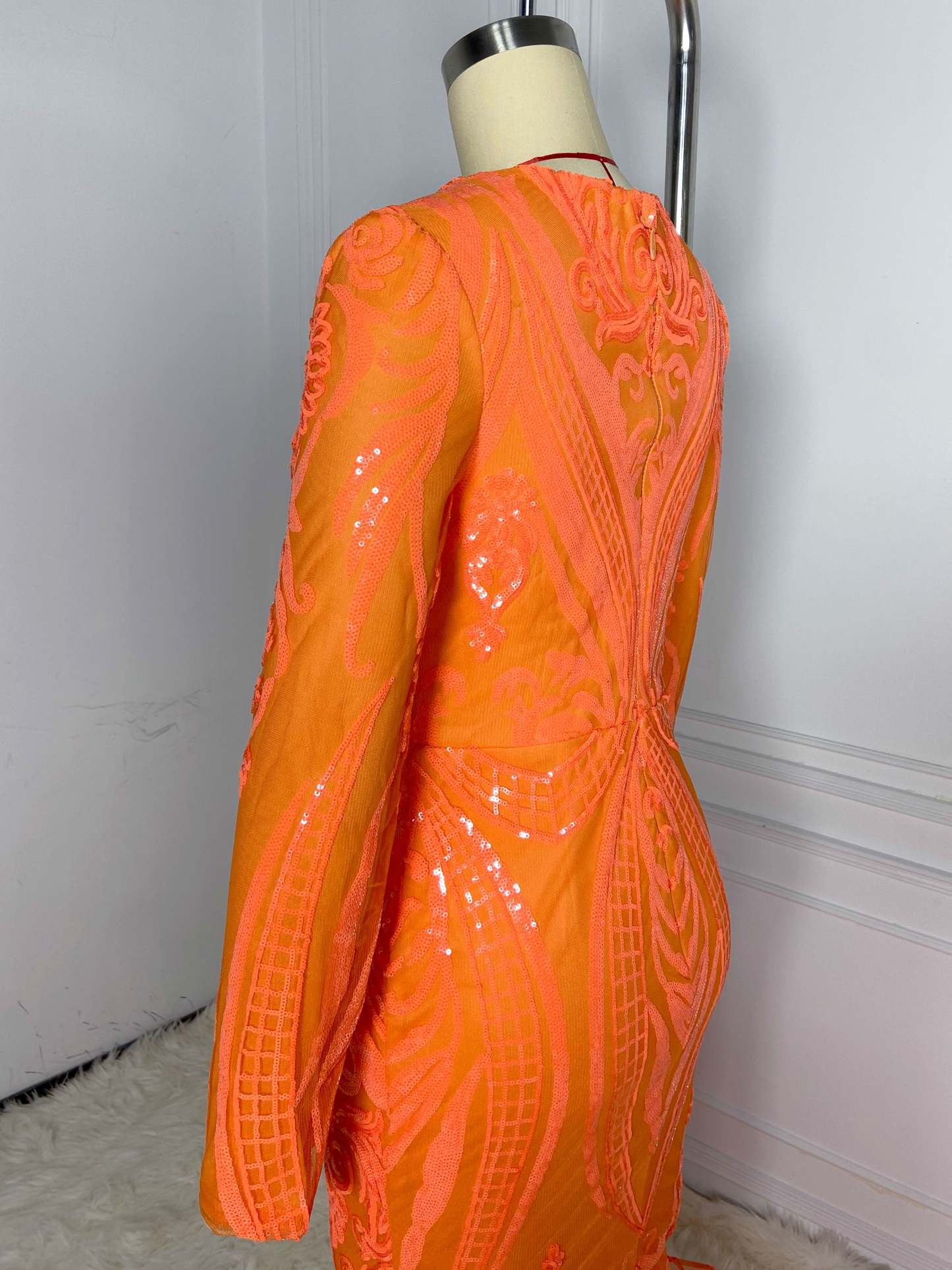 Orange Maxi Glamour Gowns