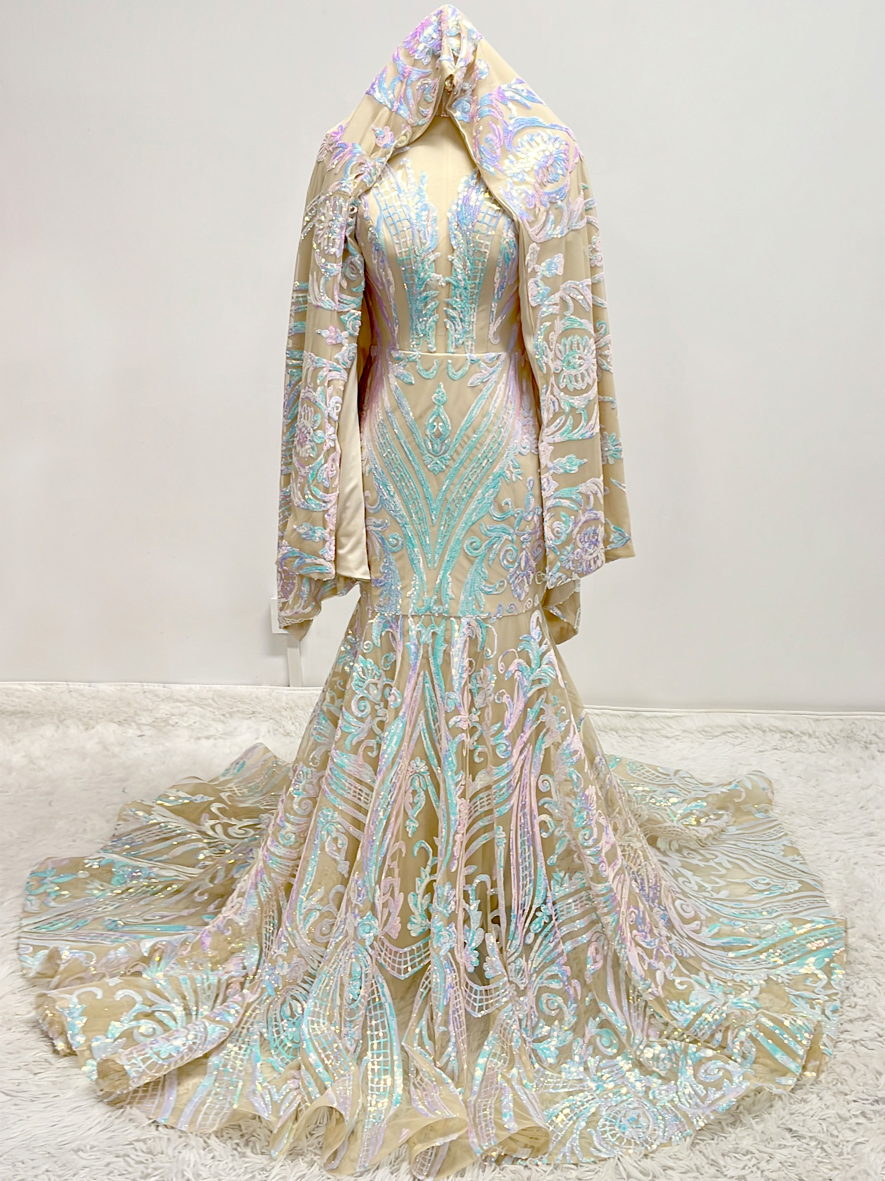 Beige Gowns YW0073