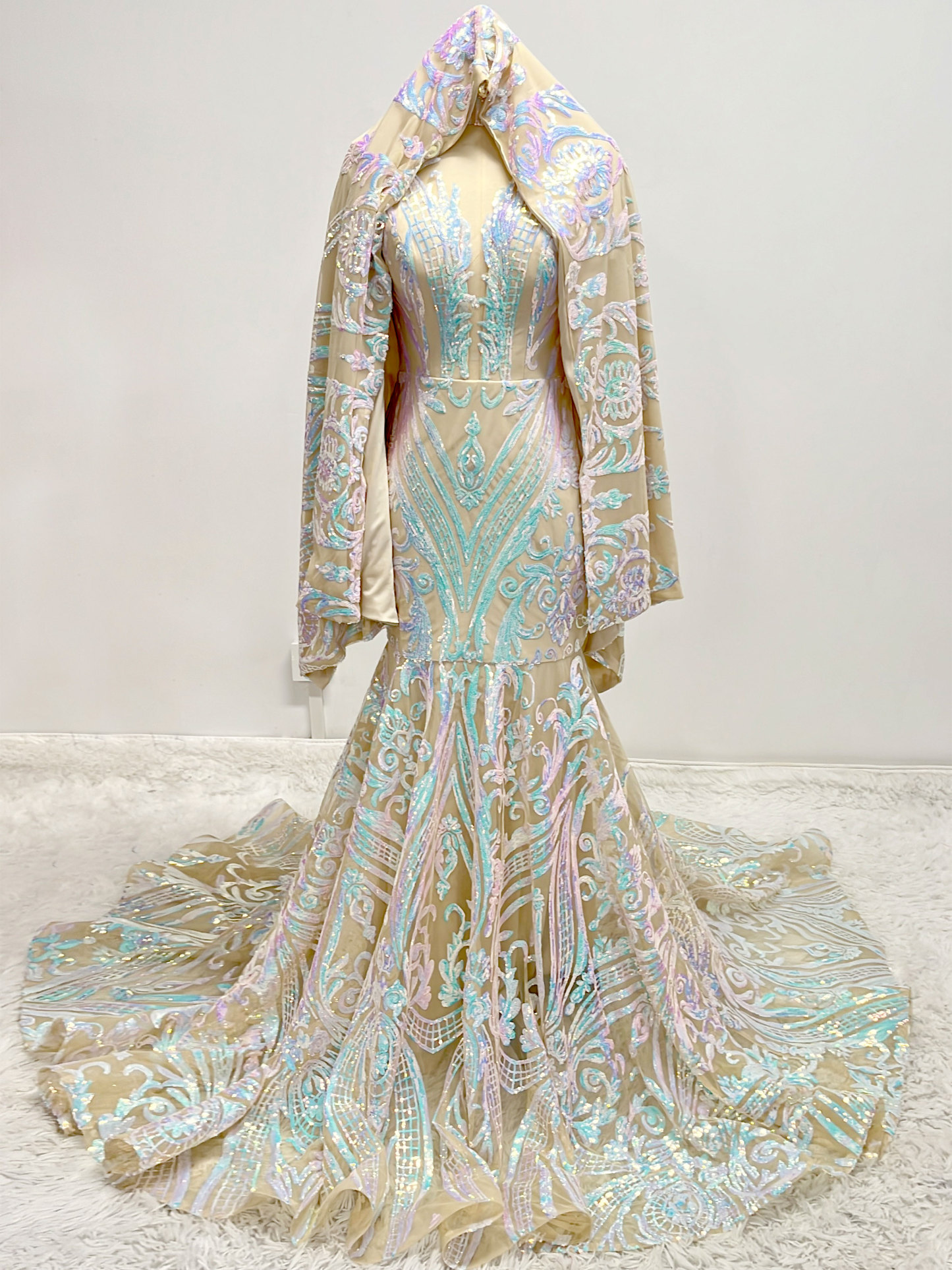 Beige Gowns YW0073