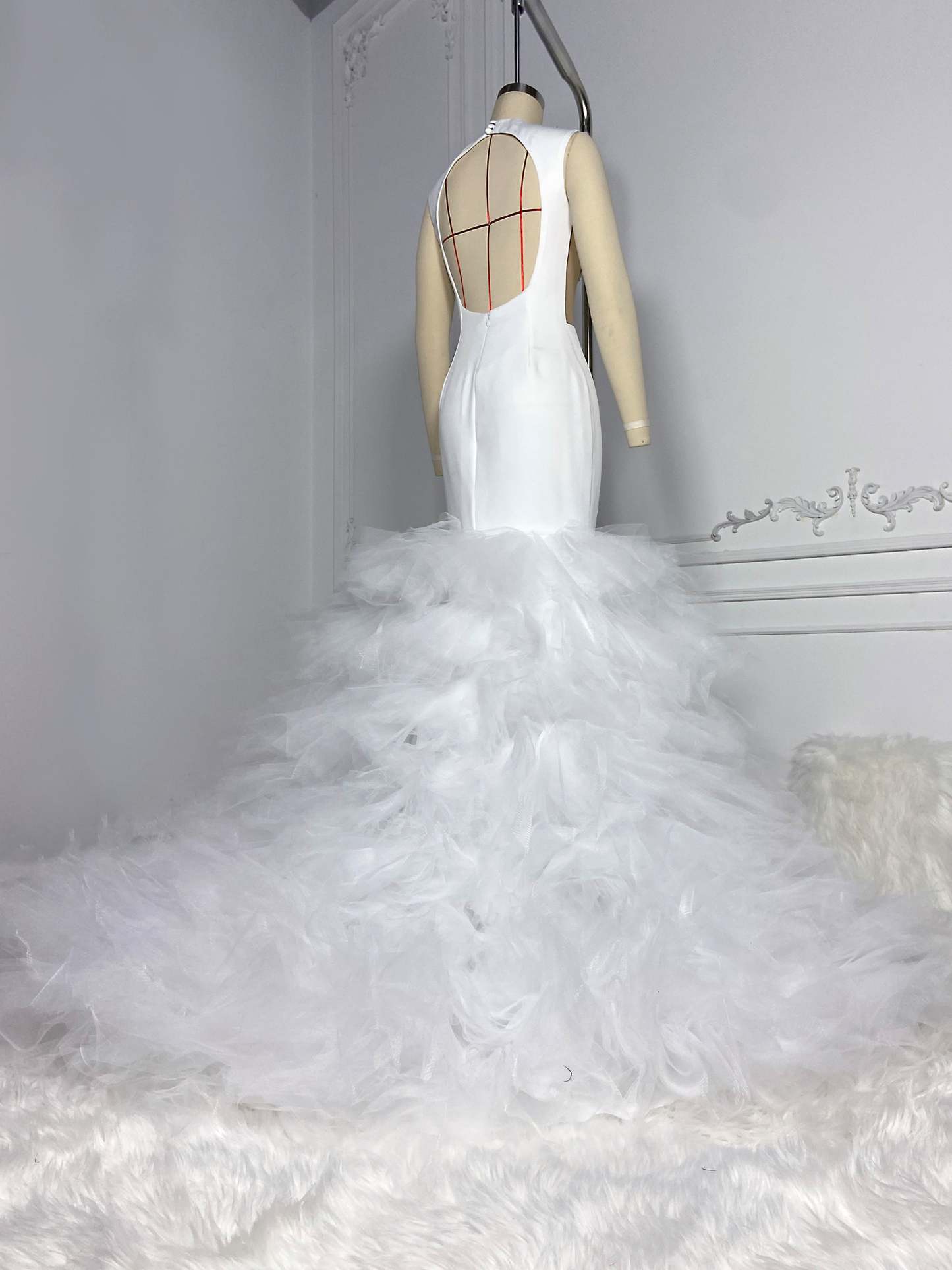 Gauze with Rhinestones Gown