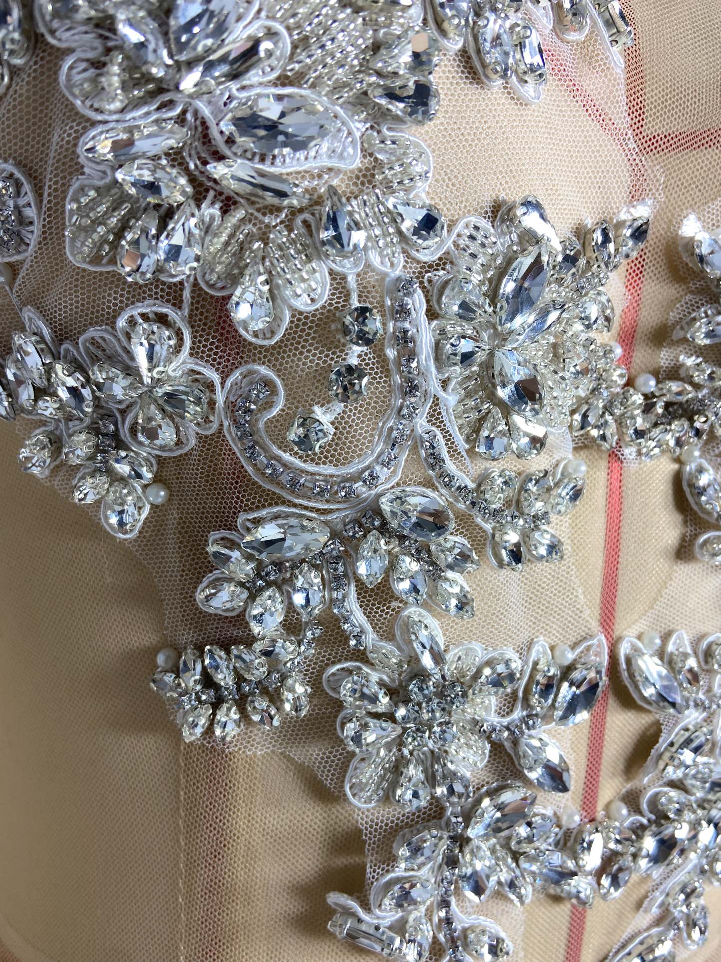 Gauze with Rhinestones Gown