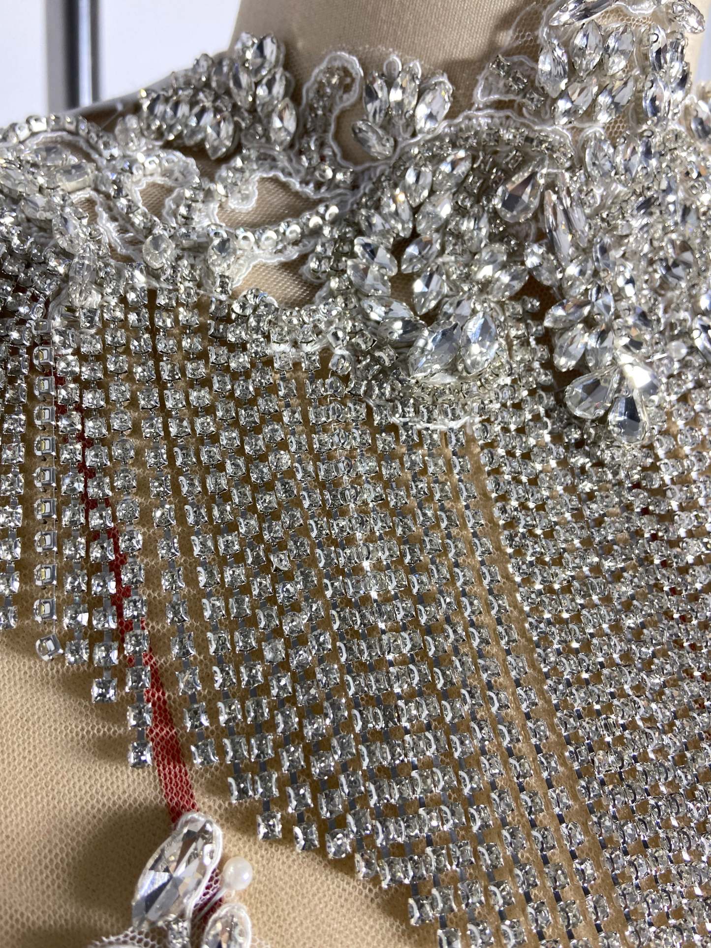 Gauze with Rhinestones Gown