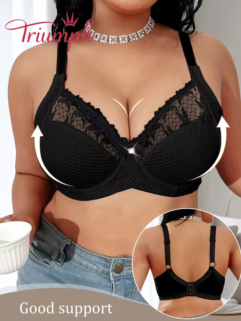 [Copy]Triumph - (4 sztuki)🎁 Koronkowy seksowny biustonosz