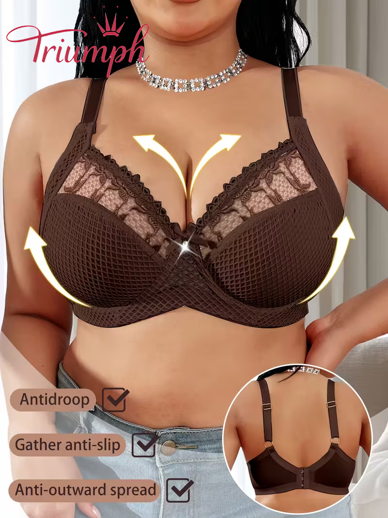 [Copy]Triumph - (4 sztuki)🎁 Koronkowy seksowny biustonosz