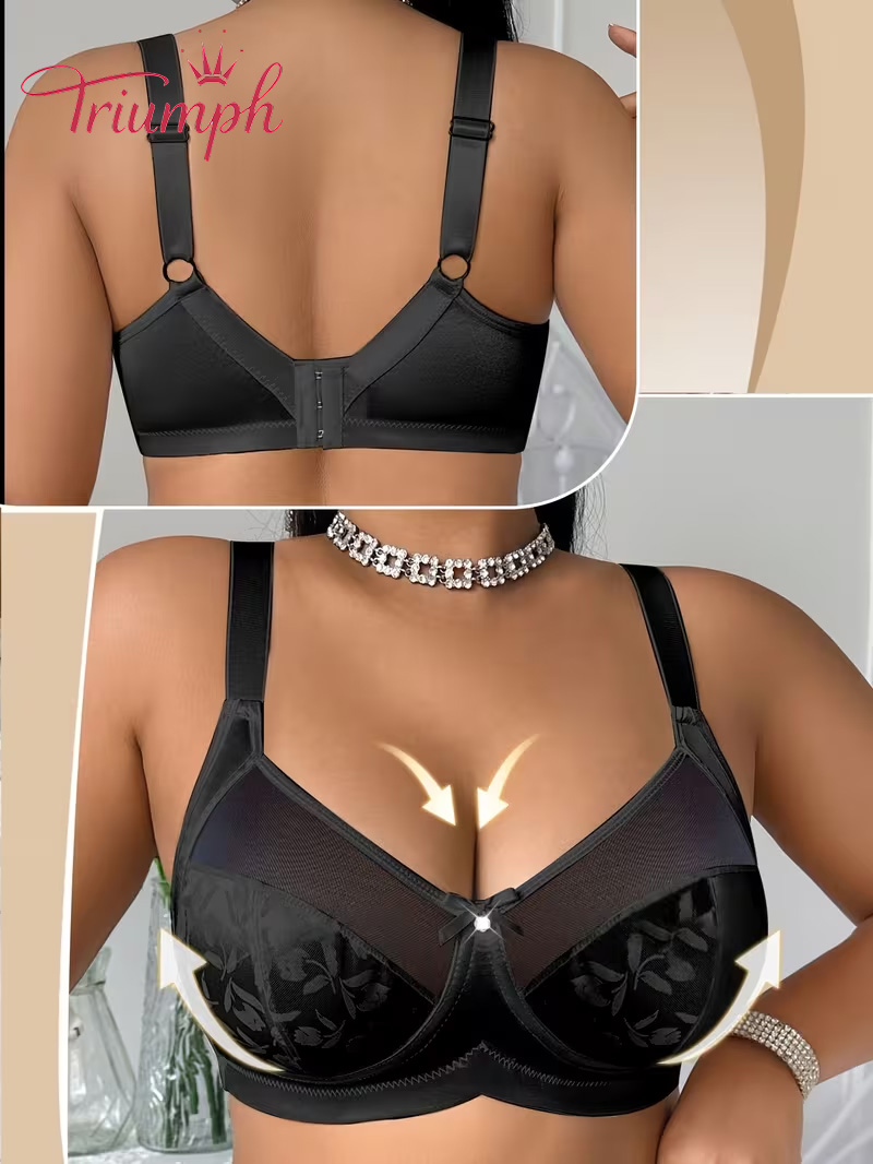 Biustonosz koronkowy Triumph zapinany z przodu 💥 Kup jeden, a otrzymasz trzy gratis
