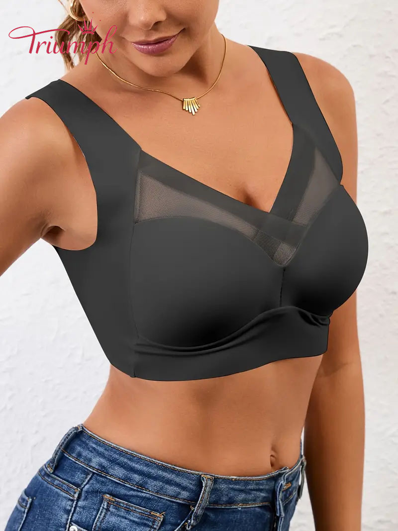 Triumph - 4 sztuki. 👑2025 nowy bezszwowy biustonosz