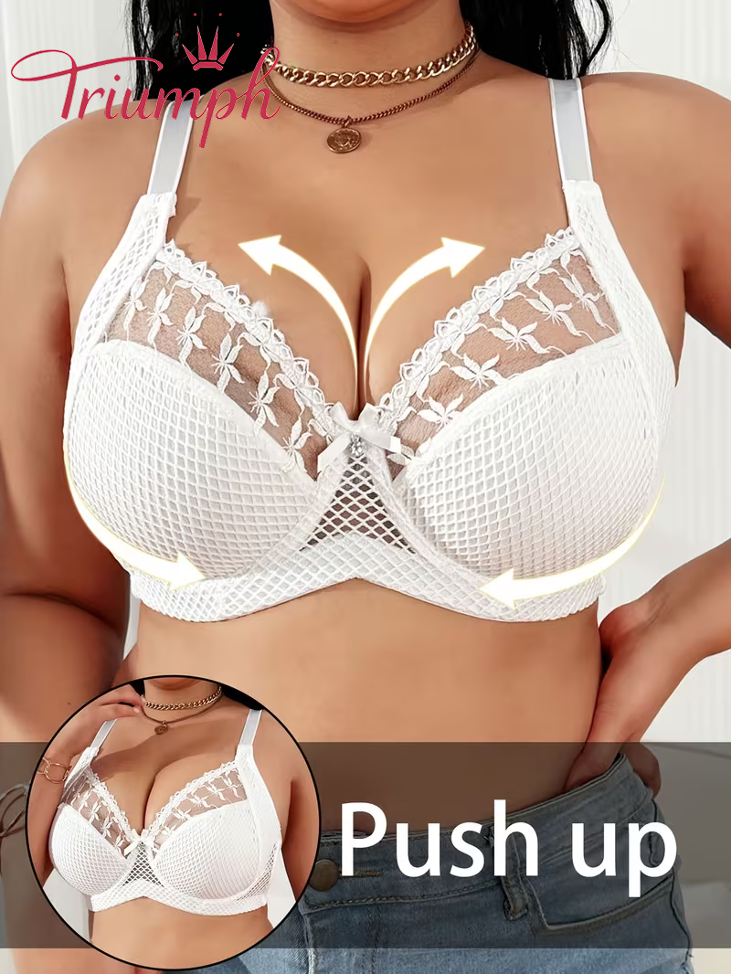 [Copy]Triumph - (4 sztuki)🎁 Koronkowy seksowny biustonosz