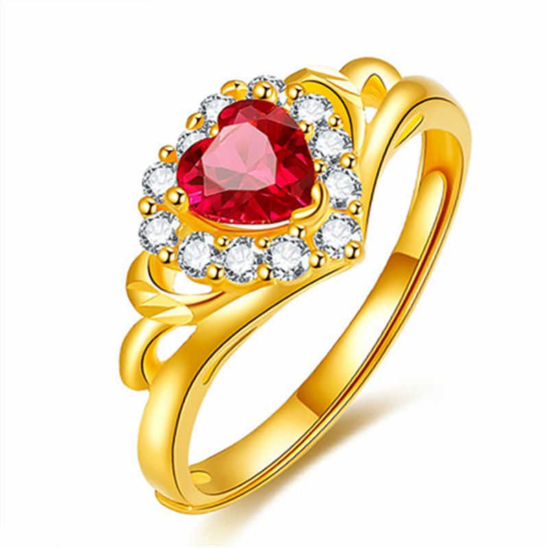 Inel din aur de 18K și safir natural cu safir natural