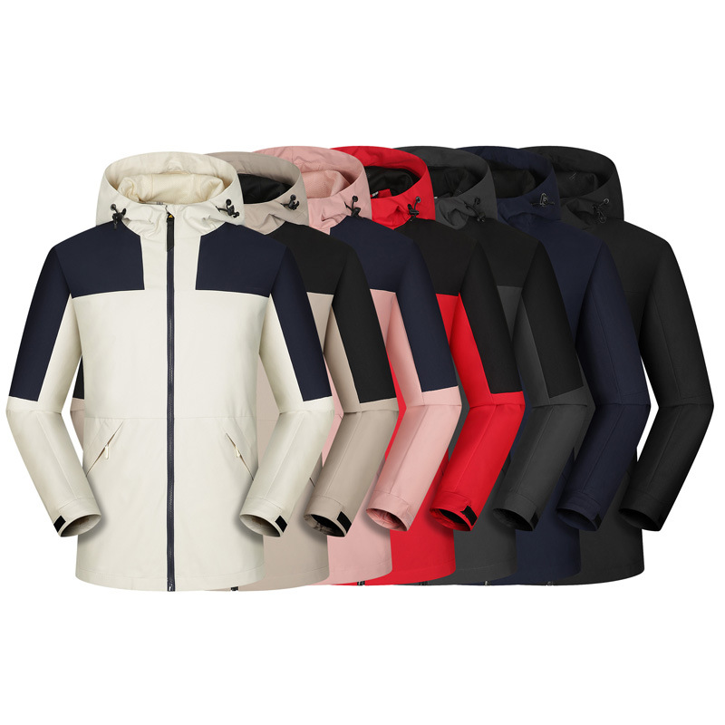 Podzimní outdoorová softshellová bunda tenká bunda horolezecká větruodolná voděodolná sportovní turistika pánská bunda s kapucí