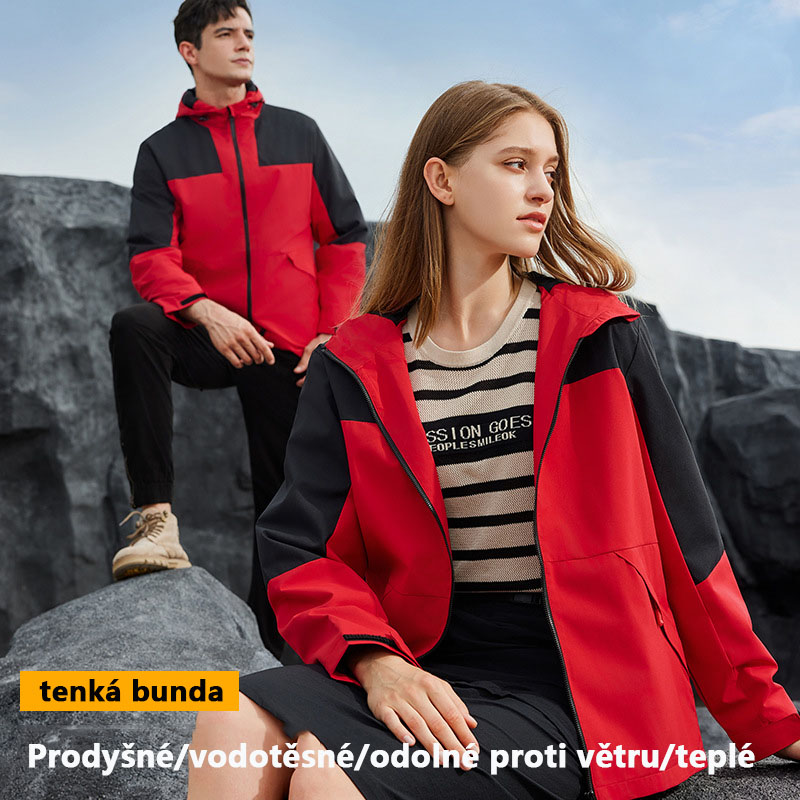 Podzimní outdoorová softshellová bunda tenká bunda horolezecká větruodolná voděodolná sportovní turistika pánská bunda s kapucí