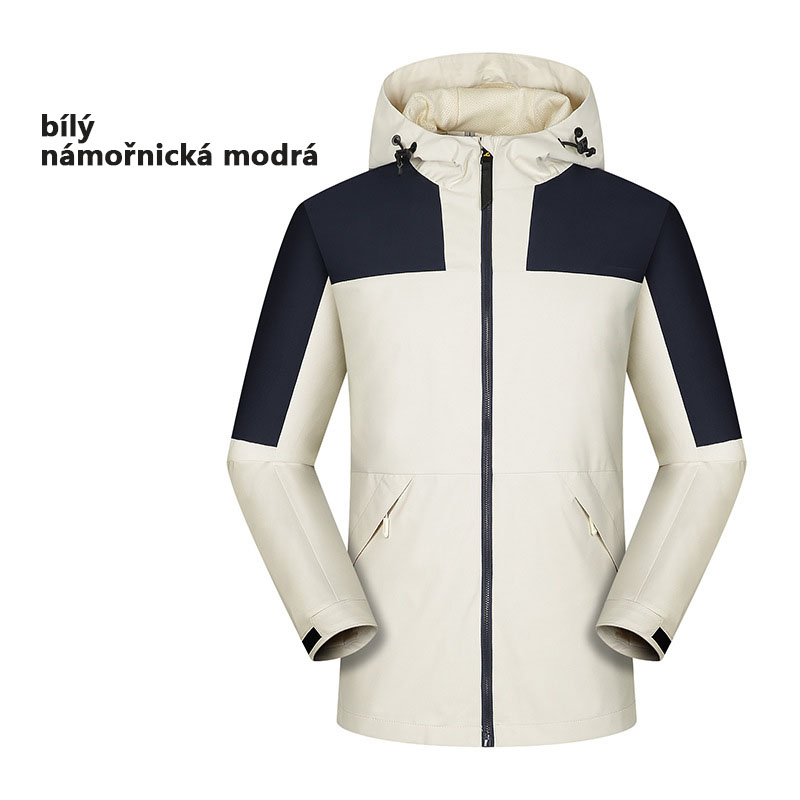 Podzimní outdoorová softshellová bunda tenká bunda horolezecká větruodolná voděodolná sportovní turistika pánská bunda s kapucí