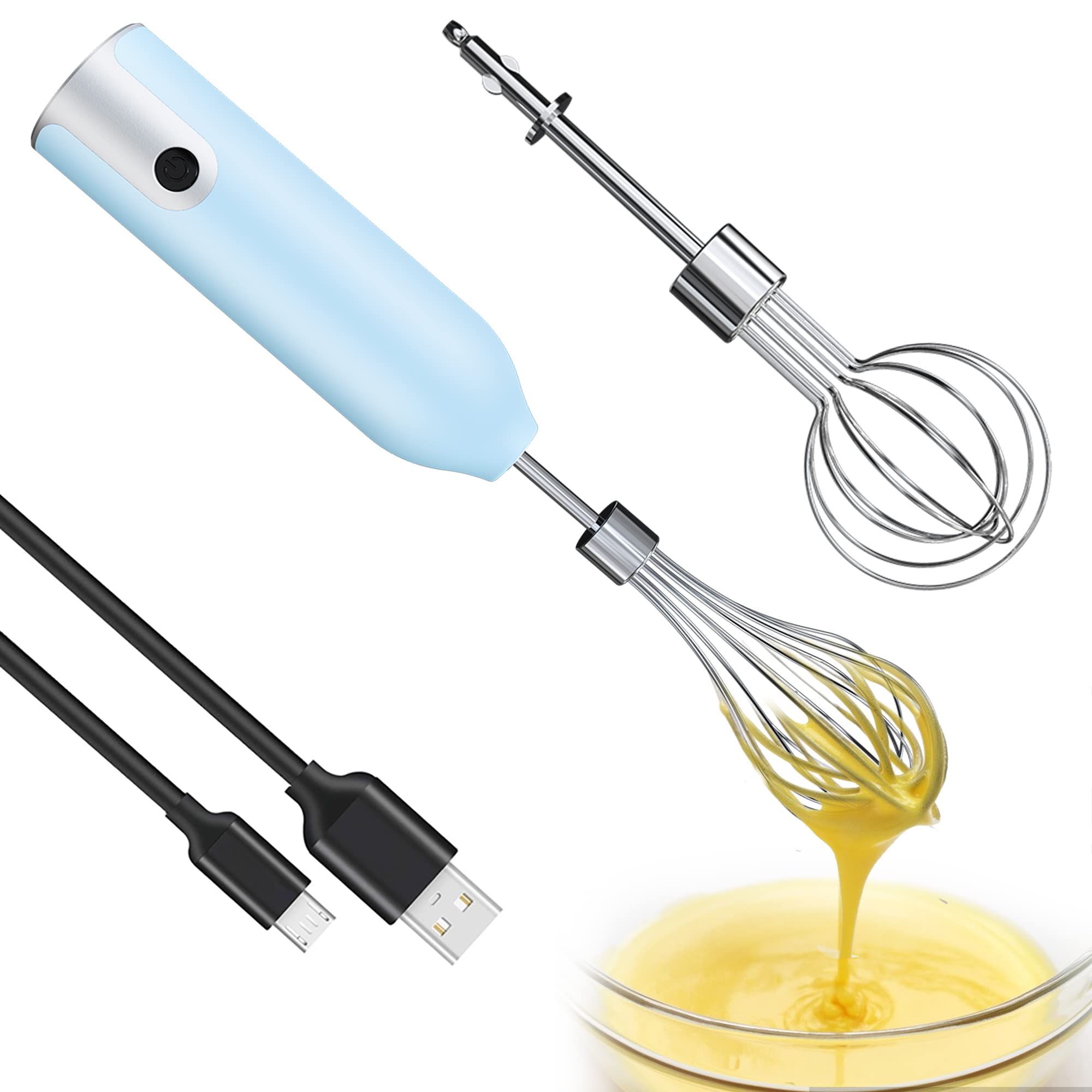 🍰 Bezdrátový elektronický vícerychlostní mixér, dobíjecí baterie👩‍🍳