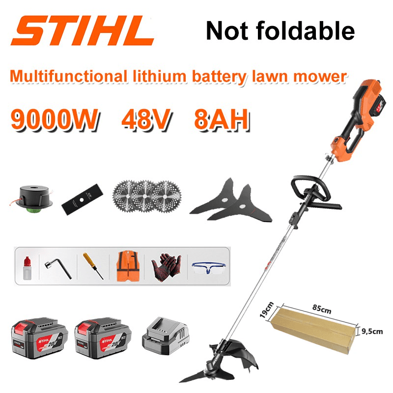 [STIHL] Bezkomutátorová elektrická sekačka na trávu, multifunkční sekačka s lithiovou baterií