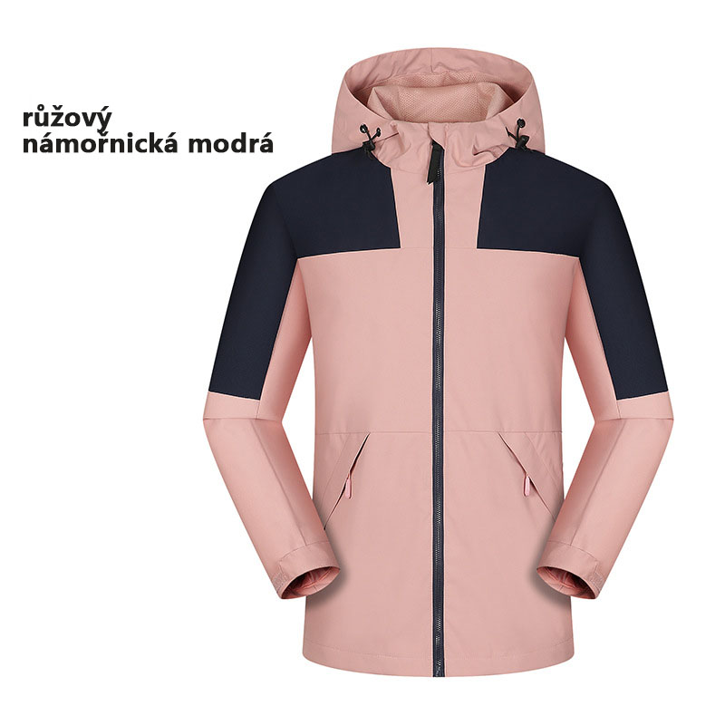 Podzimní outdoorová softshellová bunda tenká bunda horolezecká větruodolná voděodolná sportovní turistika pánská bunda s kapucí