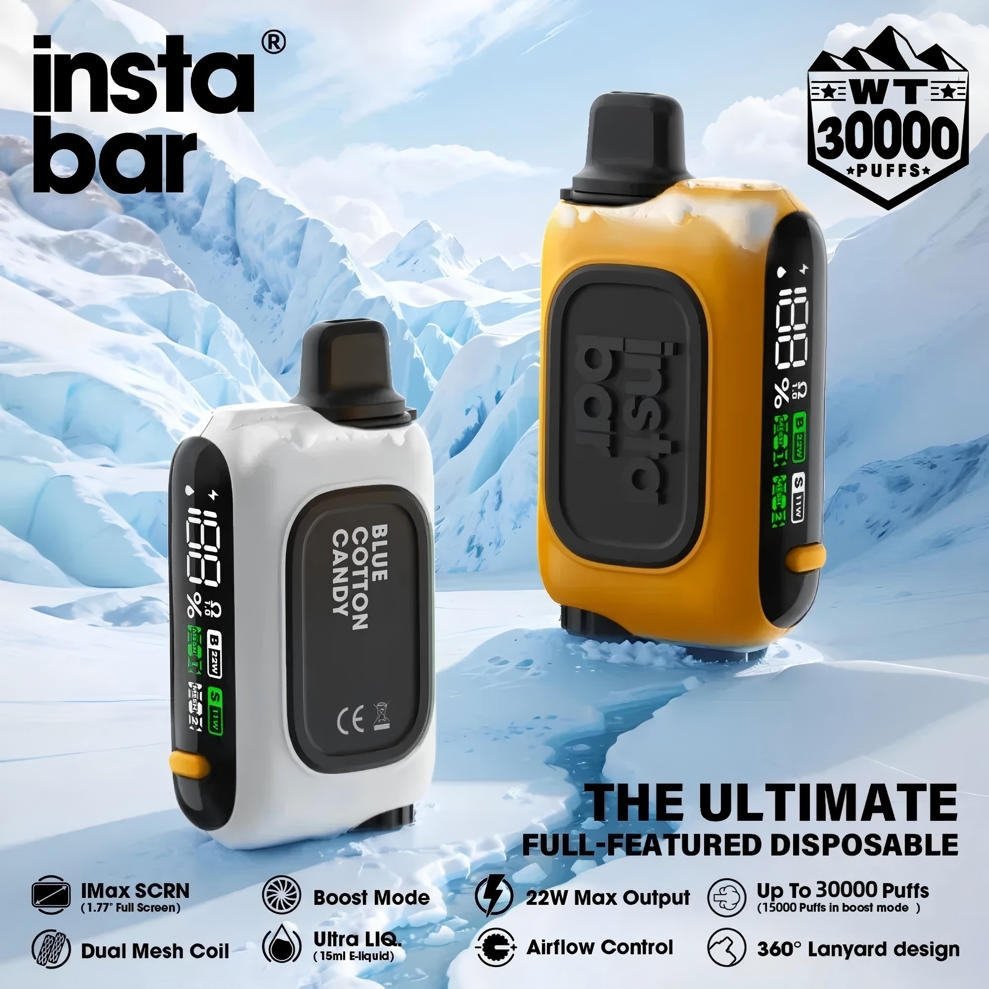 INSTABAR WT30000 - Limonáda s třešní a broskví