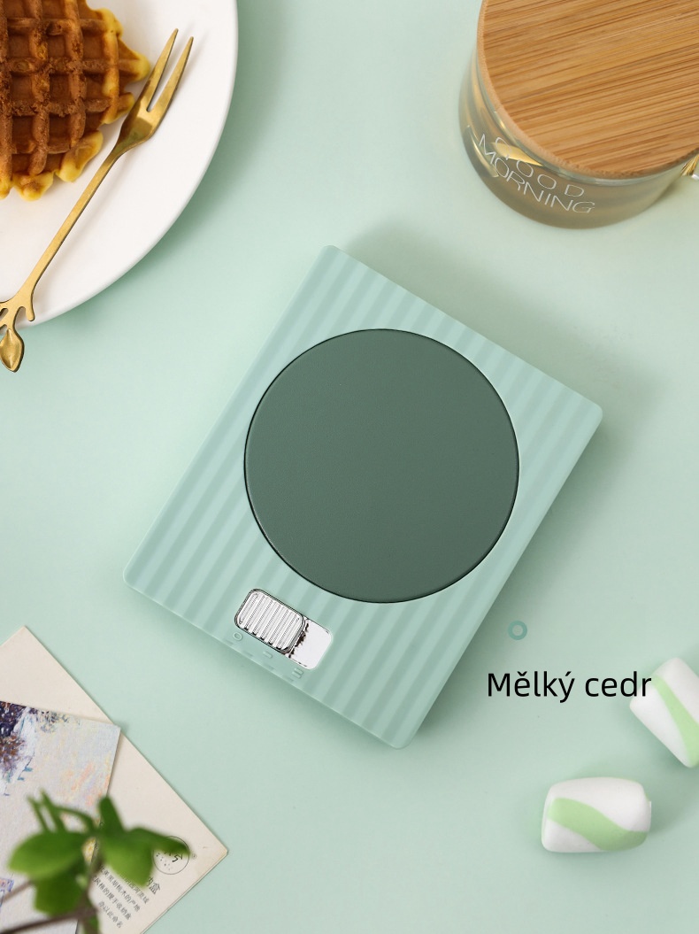 Pruhovaný dvouúrovňový teplotně nastavitelný topný tácek