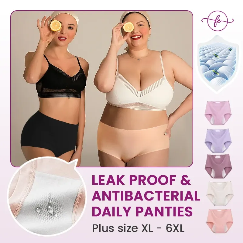 🔥[HOT SALE 49% OFF]Bavlněné antibakteriální a nepromokavé kalhotky s vysokým pasem