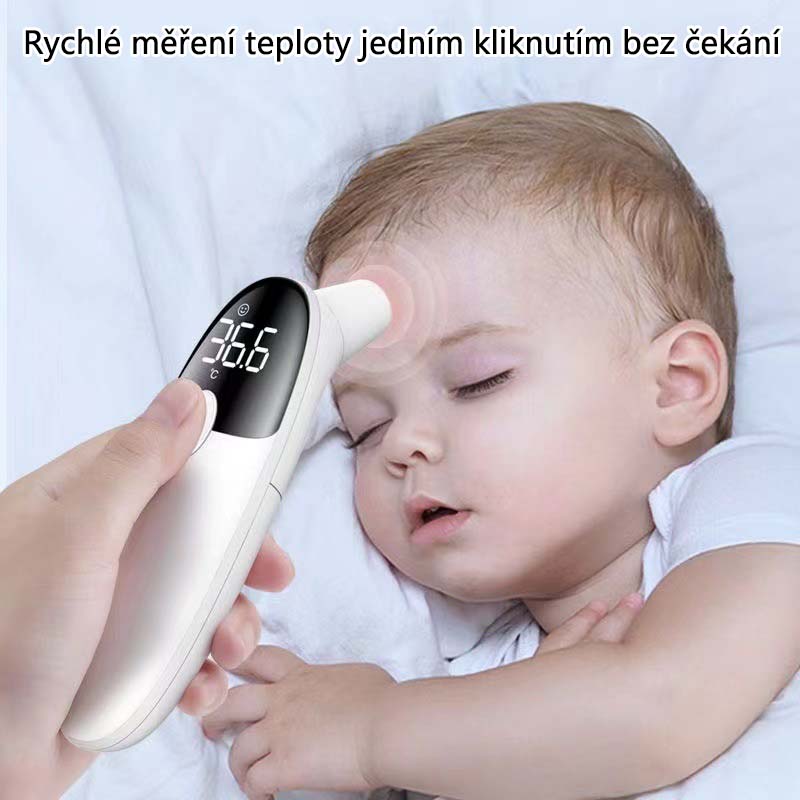 Lékařský dětský ušní teploměr 🌡️, vysoce přesný dětský infračervený teploměr na čelo 👶, domácí dobíjecí elektronický teploměr pro seniory 👵👴.