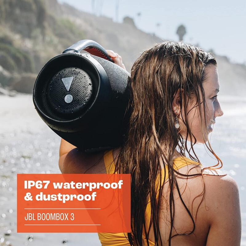 JBL Boombox 3 Přenosný reproduktor s bezdrátovým streamováním přes Bluetooth, odolný proti prachu a vodě podle normy IP67