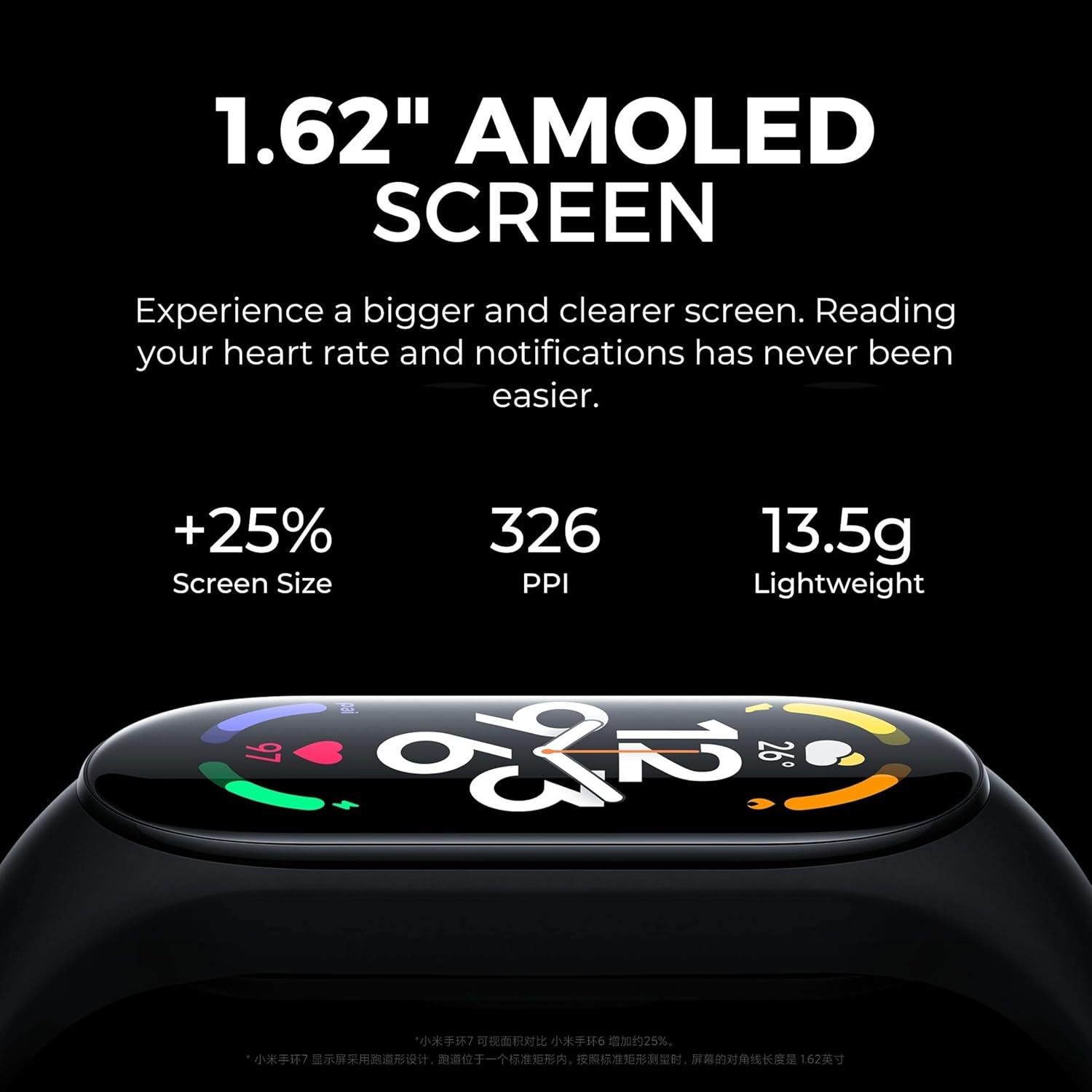 Xiaomi Mi Band 7 Smart Band AMOLED obrazovka Mi Band 7 Blood Oxygen Fitness Tracker Bluetooth 5.2 Vodotěsné Smart Band Chytré hodinky