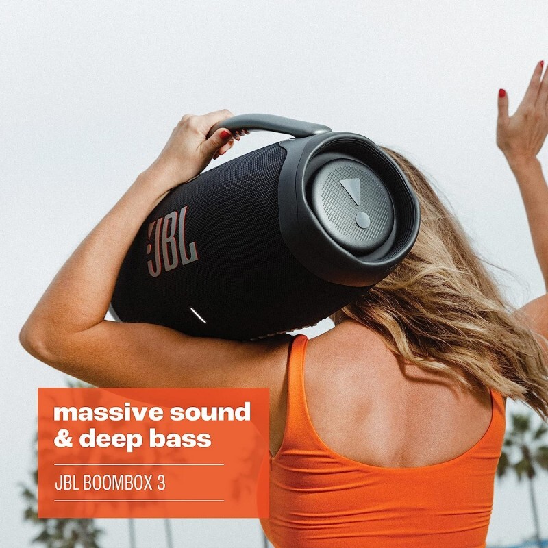JBL Boombox 3 Přenosný reproduktor s bezdrátovým streamováním přes Bluetooth, odolný proti prachu a vodě podle normy IP67