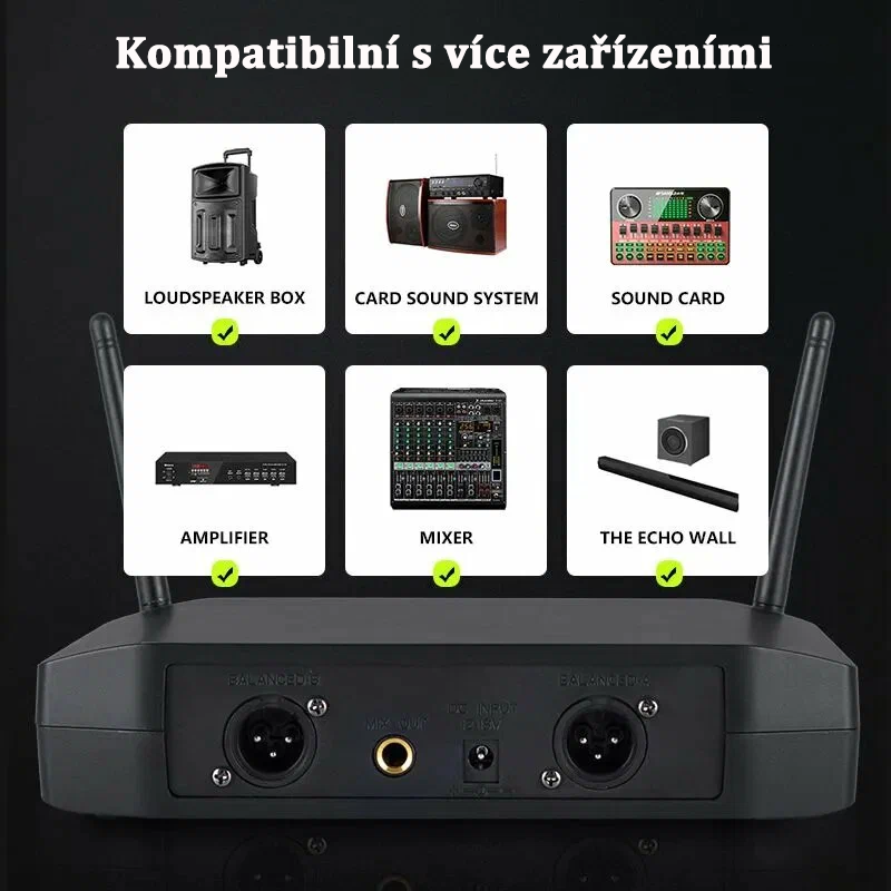 Nejoblíbenější bezdrátový mikrofonní systém SHURE GLXD4/SM58