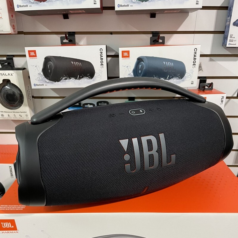 JBL Boombox 3 Přenosný reproduktor s bezdrátovým streamováním přes Bluetooth, odolný proti prachu a vodě podle normy IP67