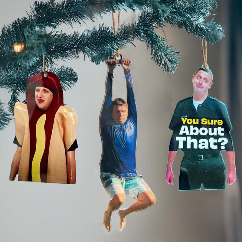 Tim Robinson Zipline Funny Ornament