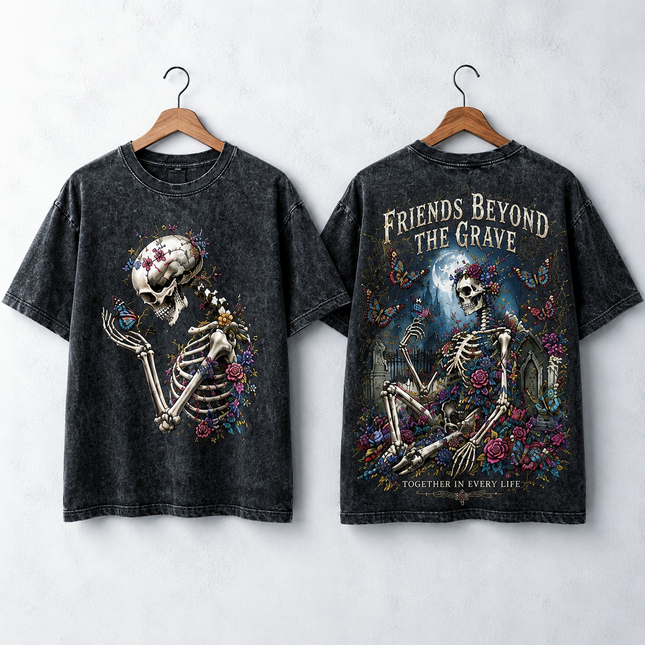 Friends Beyond The Grave Gothic Bestie Tee