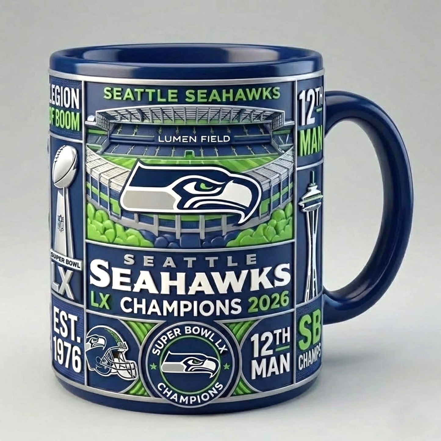 Seahawks Super Bowl Champions 2026 Commemorative Mug