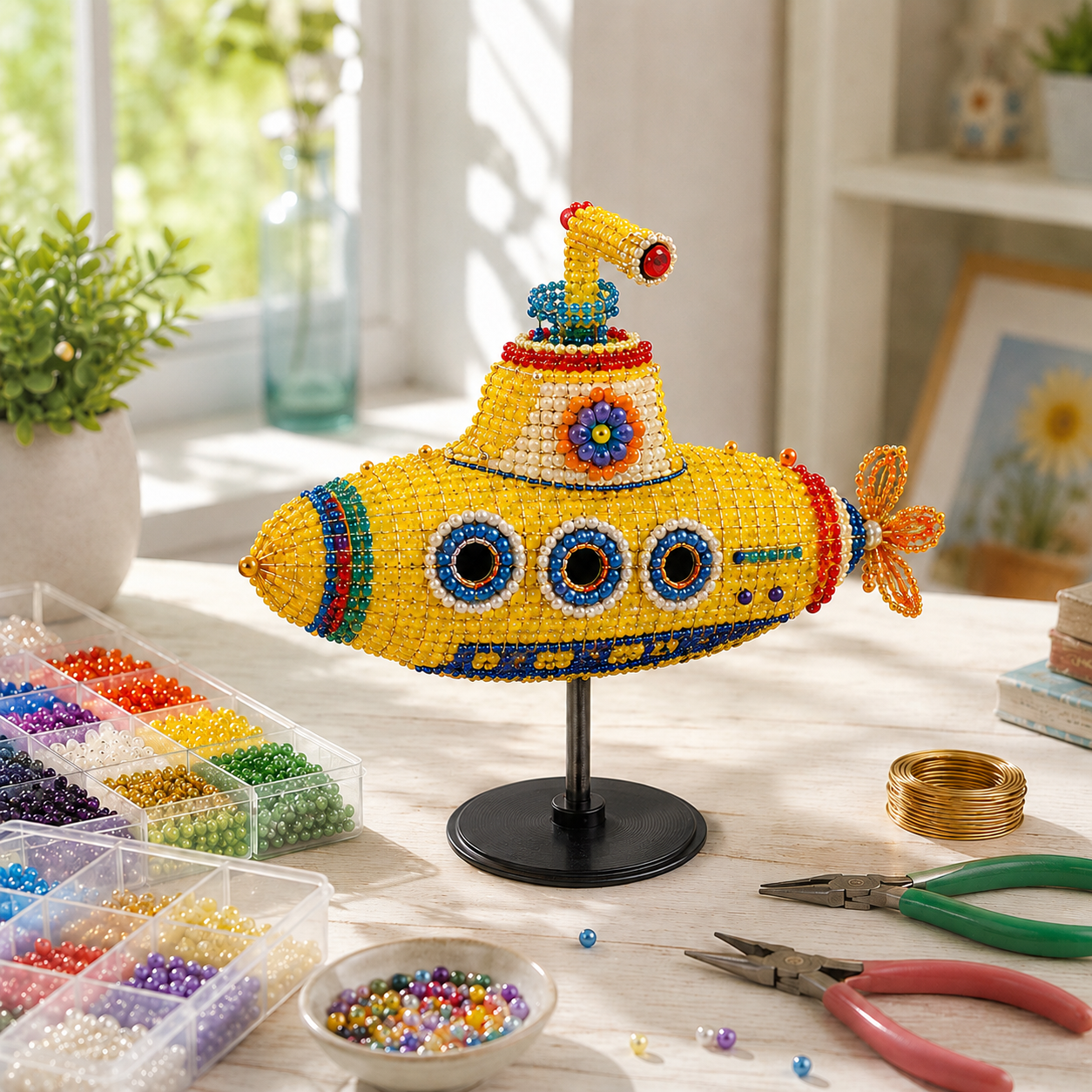 DIY Yellow Submarine Bead Craft Kit 