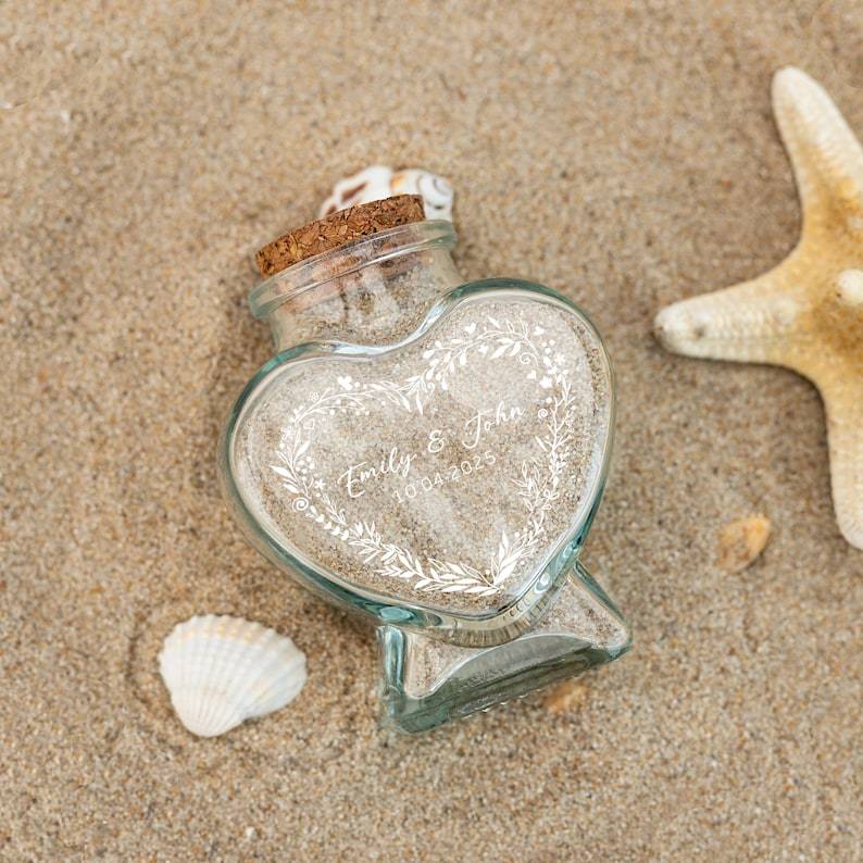 Personalized Honeymoon Keepsake Sand Jar