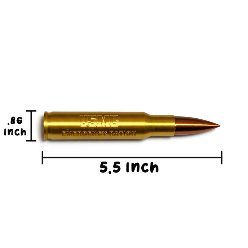 50 Caliber Bullet USMC Crayon Ration
