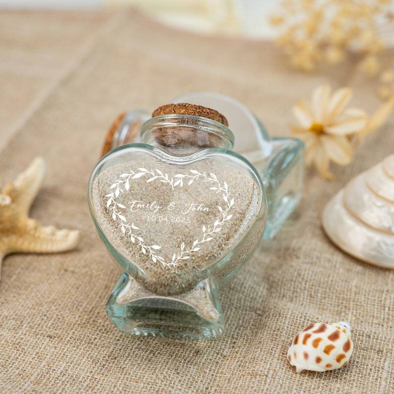Personalized Honeymoon Keepsake Sand Jar