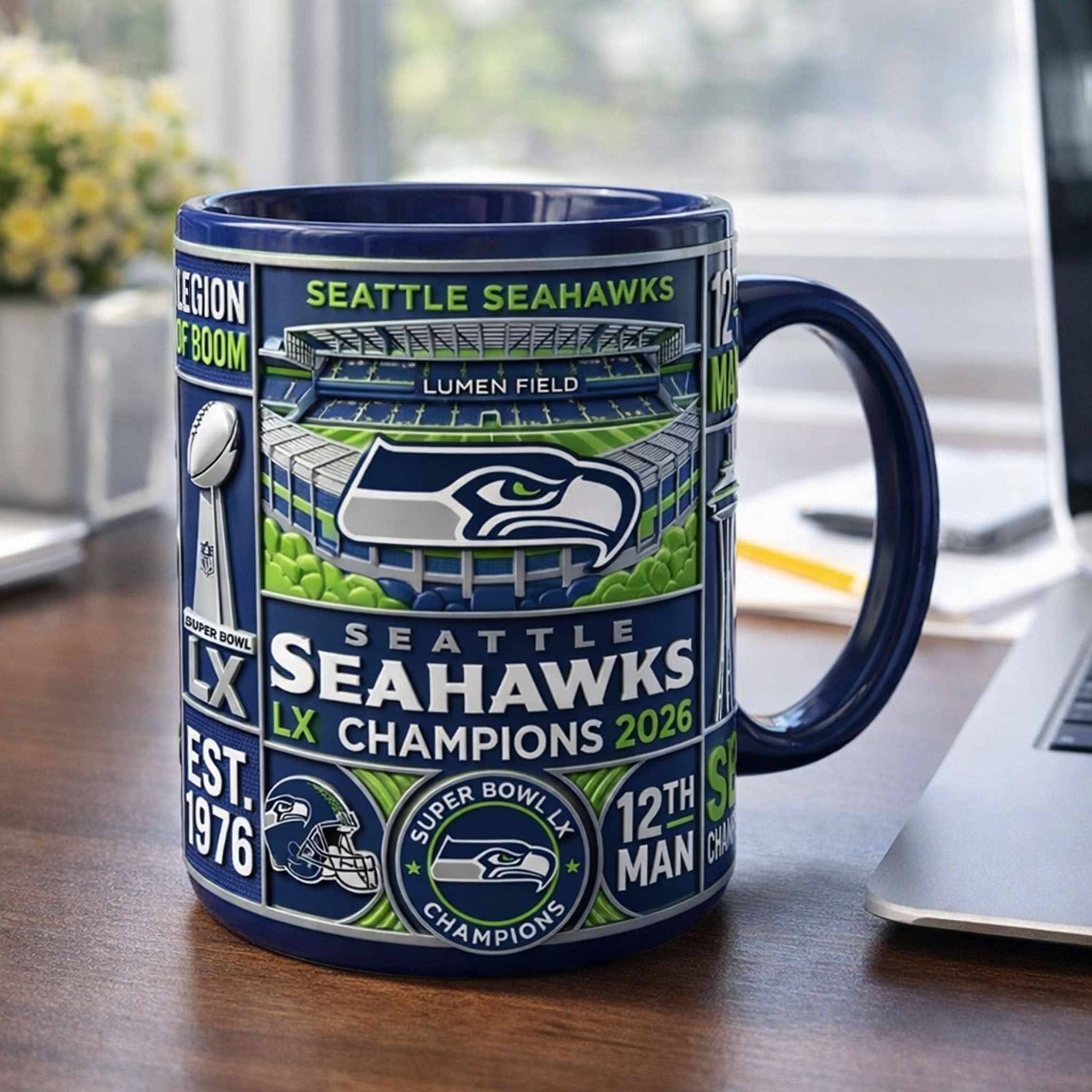Seahawks Super Bowl Champions 2026 Commemorative Mug