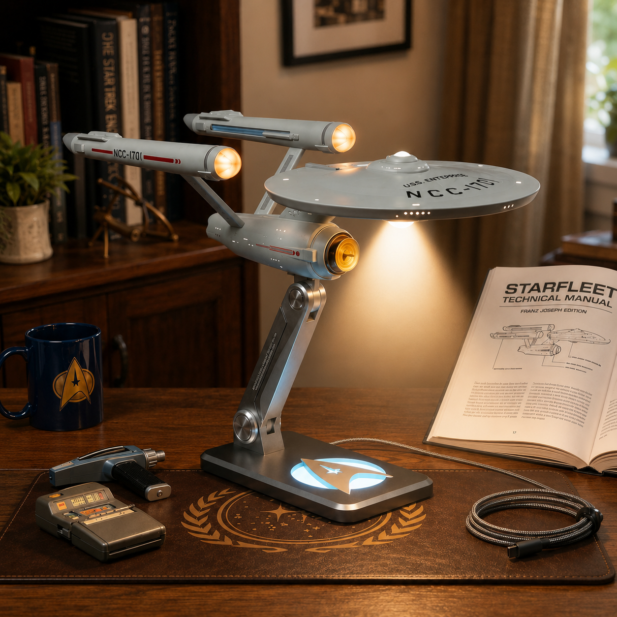 USS Enterprise NCC-1701 Star Trek Desk Lamp