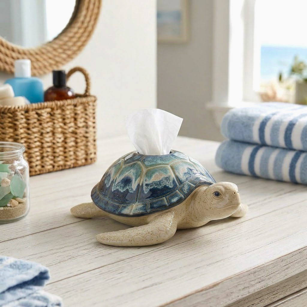 Sea Turtle Tissue Box Cover