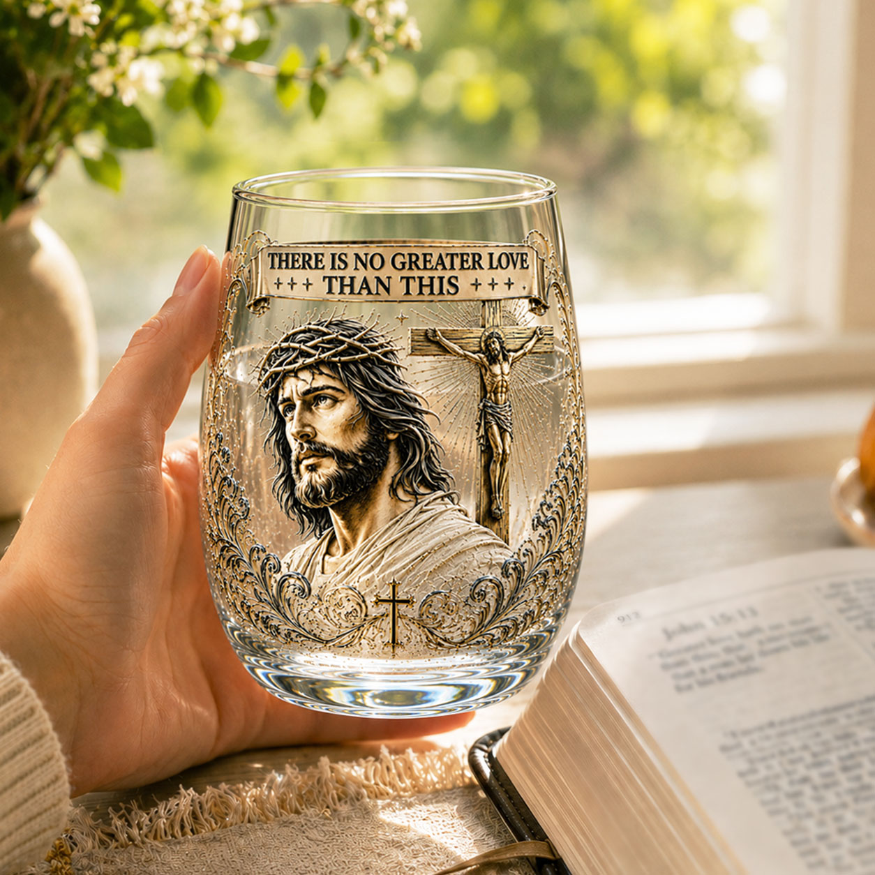 Jesus Faith Glass Cup