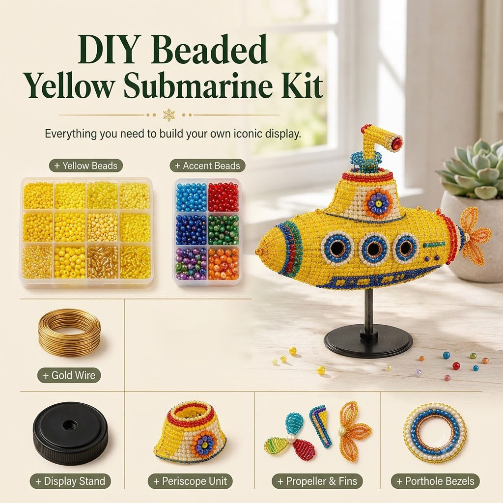 DIY Yellow Submarine Bead Craft Kit 