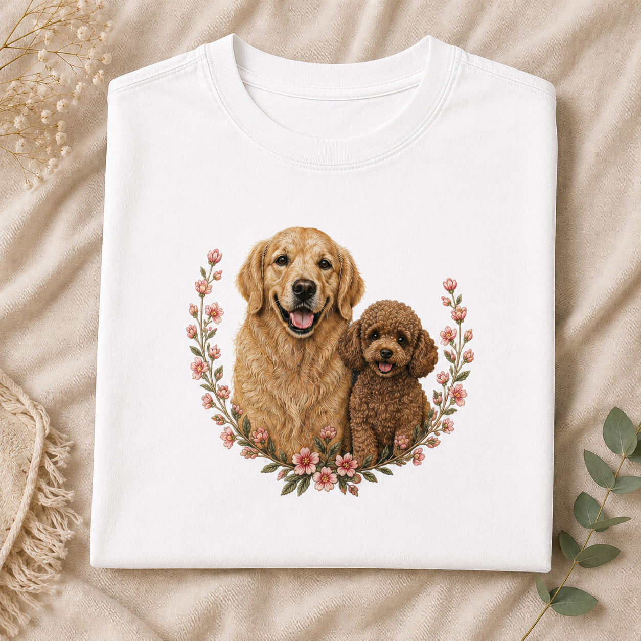 Golden Friends – Vintage Dog Lover Tee