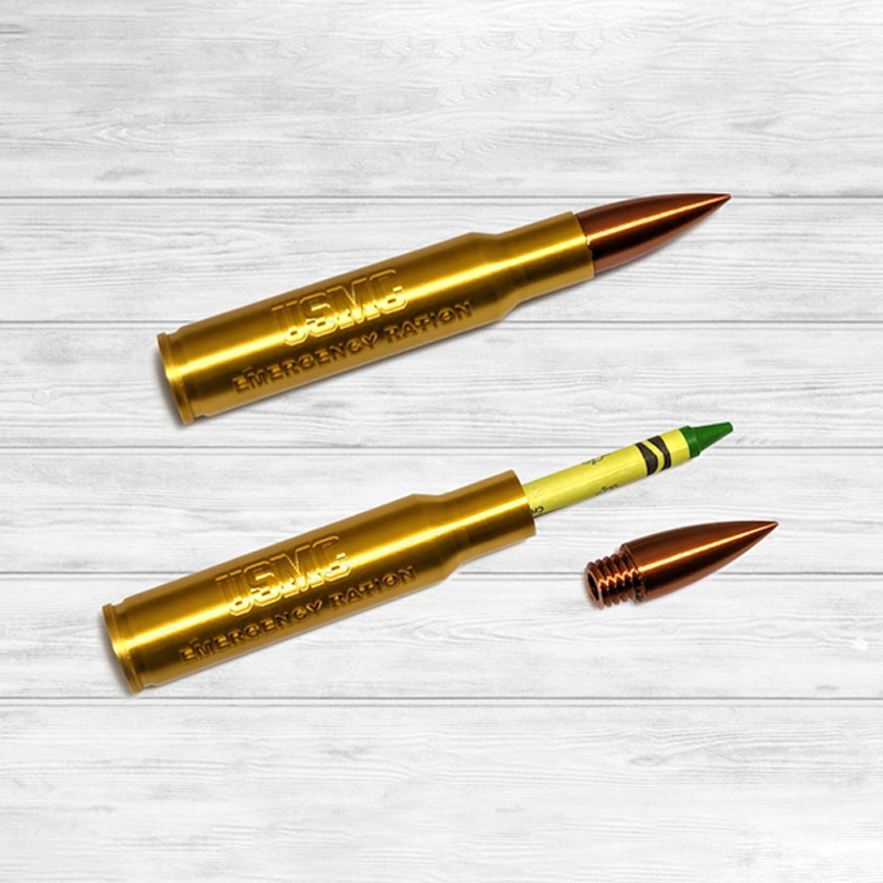 50 Caliber Bullet USMC Crayon Ration