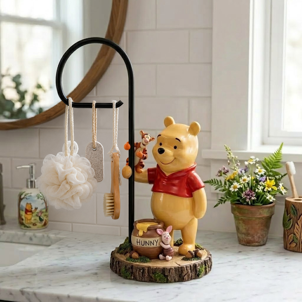 The Hundred Acre Wood Friends Towel Storage Rack