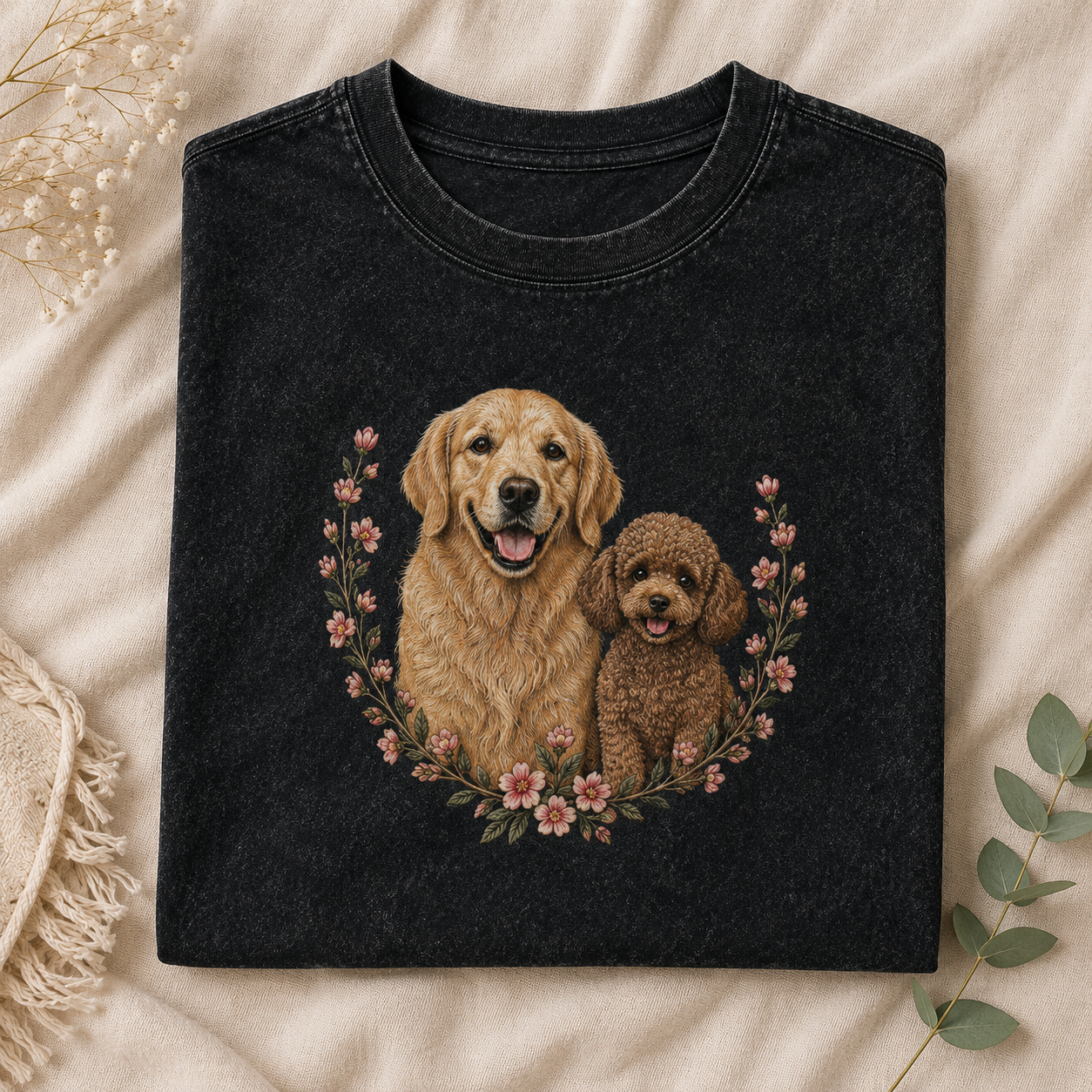 Golden Friends – Vintage Dog Lover Tee